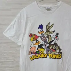 【M】Looney Tunes Tシャツ ホワイト キャラクター
