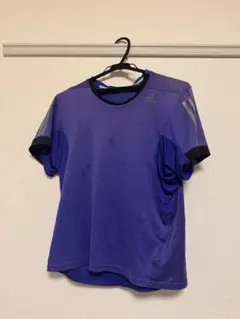 【定価2,000円】adidas アディダス 紫色 半袖 Tシャツ