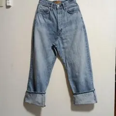 SOMETHING デニムパンツ ライトブルー　赤耳