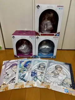 一番くじ　ホロライブ　常闇トワ、宝鐘マリン、雪花ラミィフィギュア　ビジュボ4種