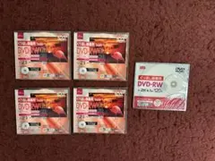 DAISO DVD-RW 4.7GB 5枚　CD-RW 700MB 2枚
