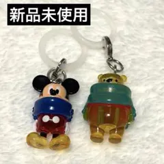 ディズニーキャラクター　めじるしアクセサリー winter プーさん ミッキー