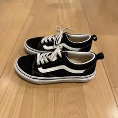 Ⓜ︎様専用　Vans オールドスクール 21cmスエードスニーカー 黒/白 ゴム紐