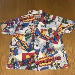 90 ミキハウス アロハシャツ　レア　アメコミ　半袖