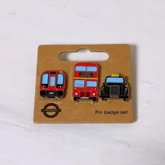 【新品】ロンドン交通博物館 ピンバッジ3つセット