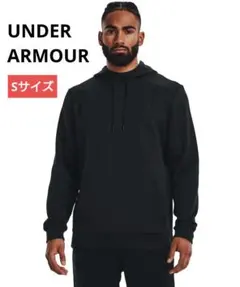 Sサイズ UNDER ARMOUR UAアーマーフリース フーディー ブラック