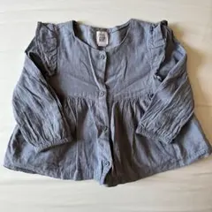 baby GAP グレー ボタンシャツ 18-24ヶ月