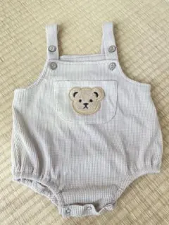 クマ刺繍付き ボディスーツ　70-80cm