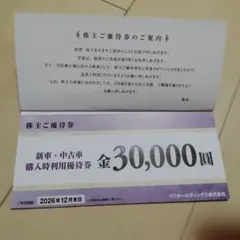 VTホールディングス㈱株主優待券 40,000円分 + 割引券