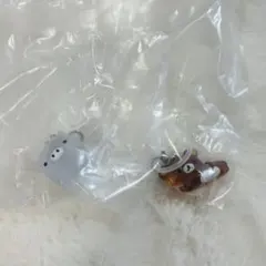 サンエックス　マスコットチャーム　リラックマ　モノクロブー　しろ