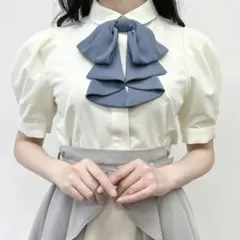 ドレープタイ付きシャツ　アンアナザーアンジェラスのサムネイル
