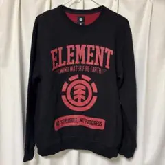 ELEMENT ブラック トレーナー XL