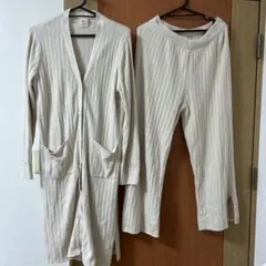 ジェラートピケ　調温スムーズィーロングカーディガン　パンツ　セット売り