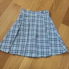 ポンポネット　プリーツ　チェックスカート　140