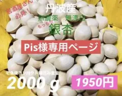 Pis様専用ページ大自然のもっちり銀杏箱込み重量２kg1950円