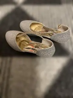 HANKAYOU シルバー フォーマルシューズ　22.5cm