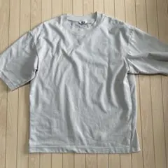UNIQLO U AIRism コットンオーバーサイズT ベージュSのサムネイル