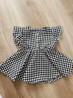 SHEIN 千鳥格子柄 ベビーワンピース 3-6Mのサムネイル