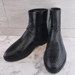 【美品✨️】fitflopスタッズ サイドジップブーツ レザー ブラックのサムネイル