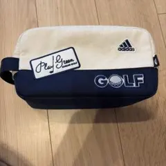 adidas ゴルフポーチ ホワイト/ネイビーのサムネイル