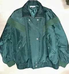 90sレトロ 古着 ニット 切り替え デザイン 短丈 ブルゾンジャケット