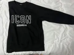 DSQUARED2 ICONロゴ ブラック トレーナー