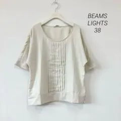 美品✨ビームスライツ BEAMS LIGHTS ピンタックブラウス 38 半袖のサムネイル