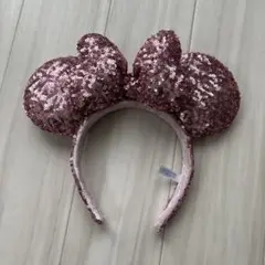 ディズニー ミニーマウス風カチューシャ ローズゴールド