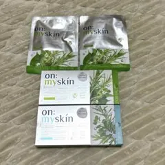【新品未使用】on:myskin オンマイスキン　ハーブピーリング2箱マスク2個