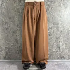 Vintage〈2タックワイドスラックス 70s 80s オレンジ opti〉