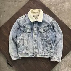 7W2 80's BOBSON 裏ボア　デニムジャケット　M アメカジ　古着