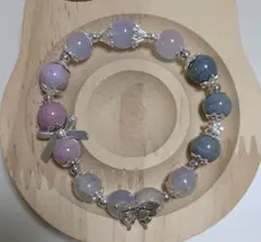 ハンドメイド 蝶モチーフ ブレスレット