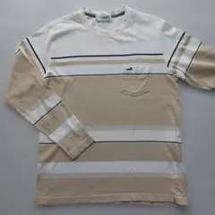 Crocodile ストライプ 長袖Tシャツ