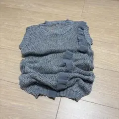 ノースリーブ　ニット　ニットベスト