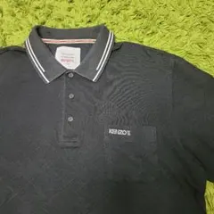 KENZO GOLF 鹿の子ポロシャツ 黒 アーガイル 白 ラインのサムネイル