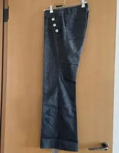 NEW YORKER ダークブルー ボタン付きパンツ