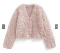 【新品・タグ付き】シャギーニットショート丈カーディガン[an1696]