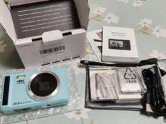 新品Keculbo 4Kデジタルカメラ・4400万画素 ブラック・バッテリー２個のサムネイル