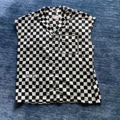 H&M 半袖チェック柄シャツ