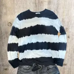 Archive Grunge Tie Dye Border Tee Y2K
