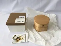 【未使用】大館工芸社　大館曲げわっぱ　梅花弁当　秋田杉のサムネイル