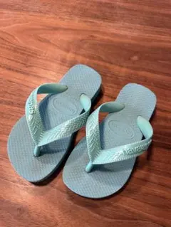 havaianas ミントグリーン ビーチサンダル 15.5㎝　ハワイアナスのサムネイル