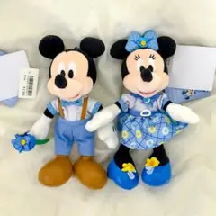 ディズニー　ブルーエバーアフター　ミキミニ　ぬいぐるみバッジ新品