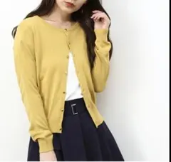 ロペピクニック　【パチパチしないポカポカニット】クルーネックカーディガン