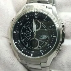 未使用✨CASIO　エディフィス　EFA-116　黒　デジアナ　フルメタル　時計のサムネイル