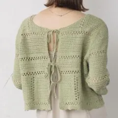 [未使用] RETRO GIRL レトロガール 2wayクロシェカーディガン