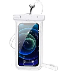 スマホ 防水ケース IPX8認定 海 プール 温泉 カバー 携帯 ドライバッグ