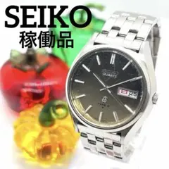 【稼働品】セイコー タイプ2 メンズ腕時計 クォーツ ヴィンテージドレスウォッチ