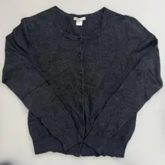 H&M レディースカーディガン チャコールグレー 長袖