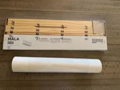 IKEA MÅLA お絵かき用ロール紙 木製ラックセット